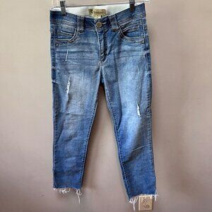 Democracy AbTechnology Raw Hem Distressed‎ Jeans- Size 2